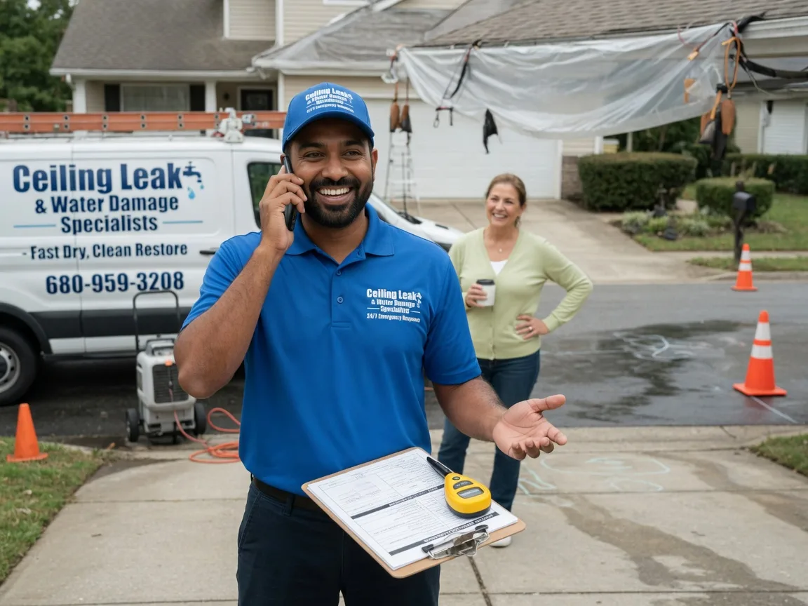 Ceiling Leak Cleanup Marland, OK FAQs